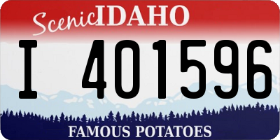 ID license plate I401596