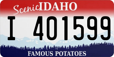 ID license plate I401599