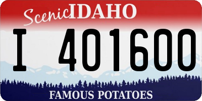 ID license plate I401600
