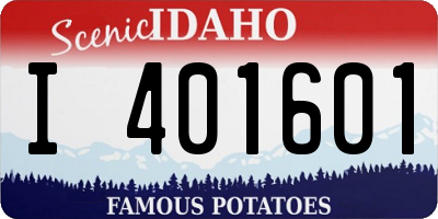 ID license plate I401601
