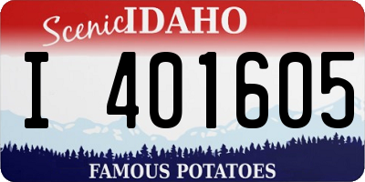 ID license plate I401605