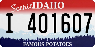 ID license plate I401607