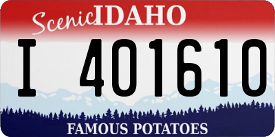ID license plate I401610