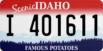 ID license plate I401611