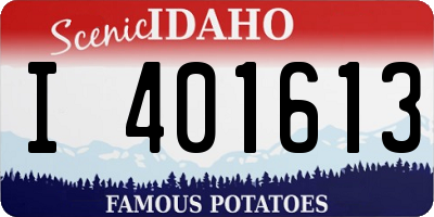 ID license plate I401613