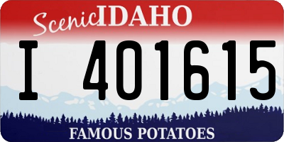 ID license plate I401615