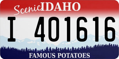 ID license plate I401616