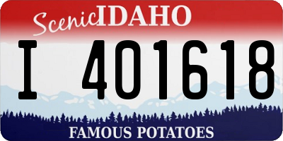 ID license plate I401618