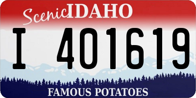 ID license plate I401619