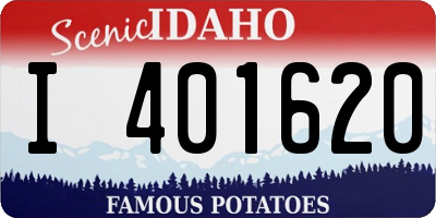 ID license plate I401620