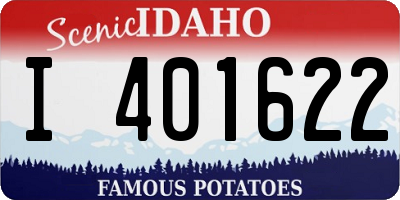 ID license plate I401622