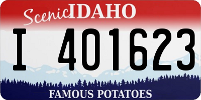 ID license plate I401623