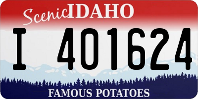 ID license plate I401624