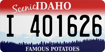 ID license plate I401626