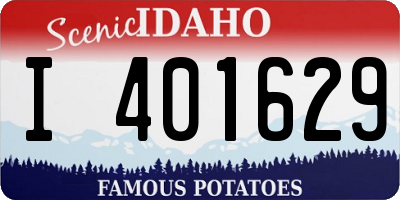 ID license plate I401629