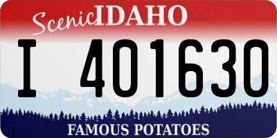 ID license plate I401630