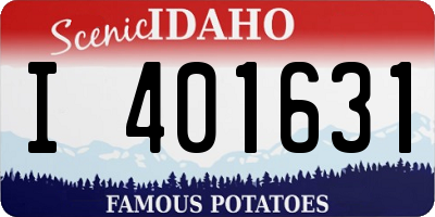 ID license plate I401631