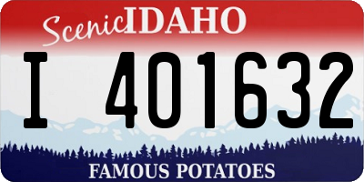 ID license plate I401632