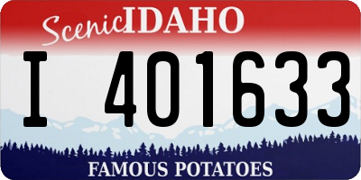 ID license plate I401633