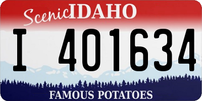 ID license plate I401634