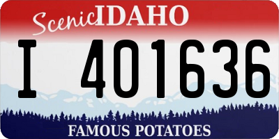 ID license plate I401636
