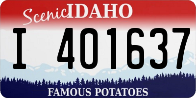 ID license plate I401637
