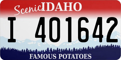 ID license plate I401642