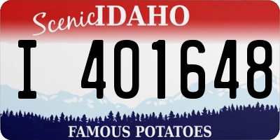 ID license plate I401648