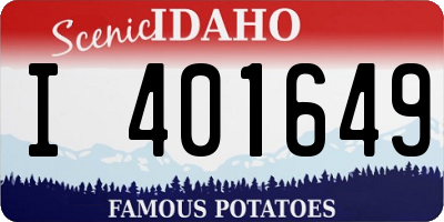 ID license plate I401649