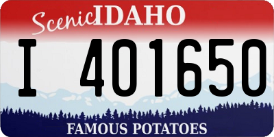 ID license plate I401650