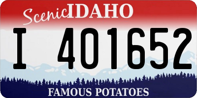 ID license plate I401652