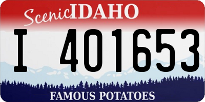 ID license plate I401653