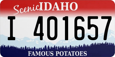 ID license plate I401657