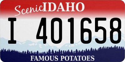 ID license plate I401658