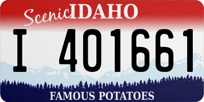 ID license plate I401661