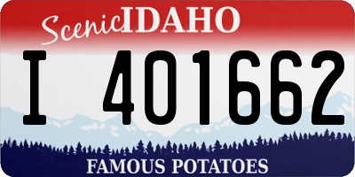ID license plate I401662