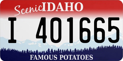 ID license plate I401665