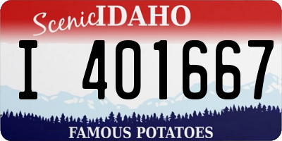 ID license plate I401667
