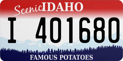 ID license plate I401680