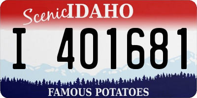 ID license plate I401681