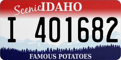 ID license plate I401682