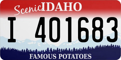 ID license plate I401683