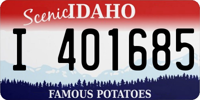 ID license plate I401685