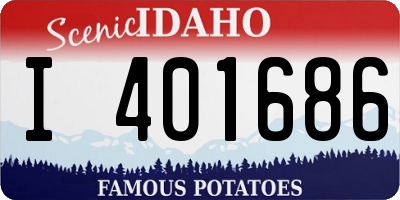 ID license plate I401686