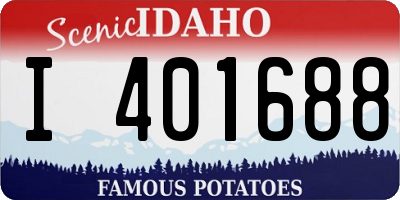 ID license plate I401688