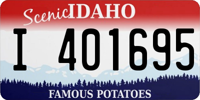 ID license plate I401695