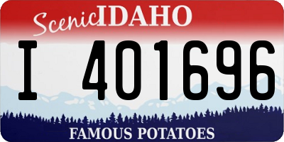 ID license plate I401696