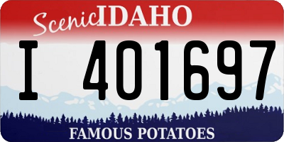 ID license plate I401697
