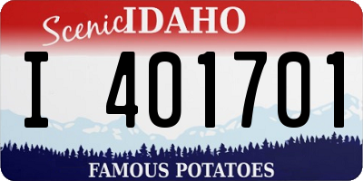 ID license plate I401701