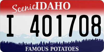 ID license plate I401708